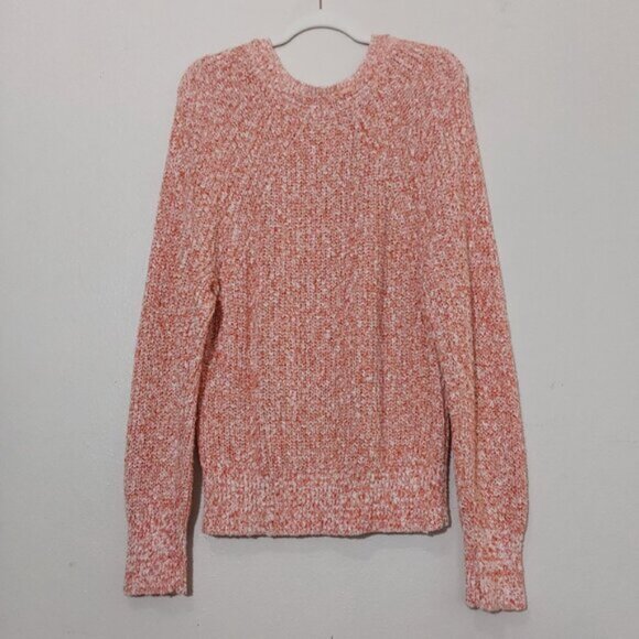 Free People Electric City Orange Knit Pullover Sweater - L - Great Condition - Picture 5 of 7